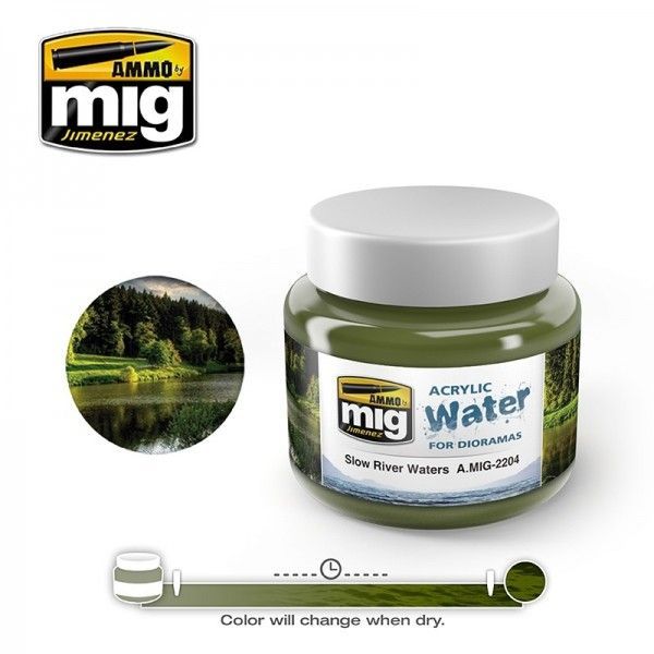 250ml Slow River Water - Acrylic Water