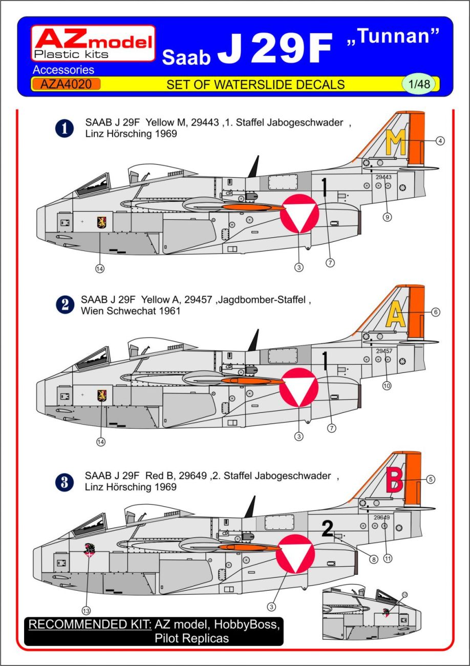 1:48 Saab J29F Tunnan