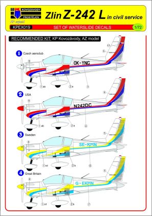 1:72 Zlin Z-242 L in civil service
