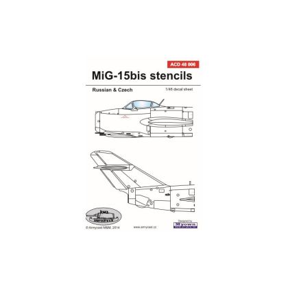 1:48 Mig15Bis Stencils - decal set