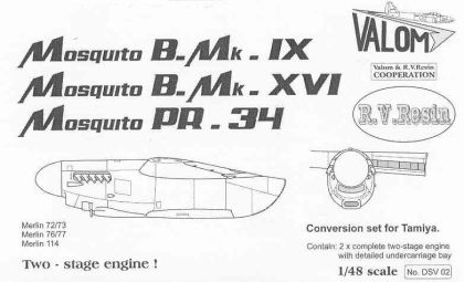 1:48 Motorový set pro Mosguito Tamiya