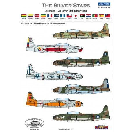 1:72 The Silver Stars, Lockheed T-33 Silver Star in the World