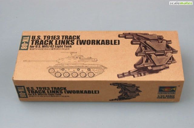 1:35 U.S. T91E3 track for U.S. M41/42 light tank
