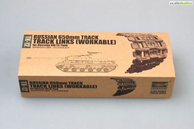 1:35 Russian 650mm steel track for Russian KV/JS tank