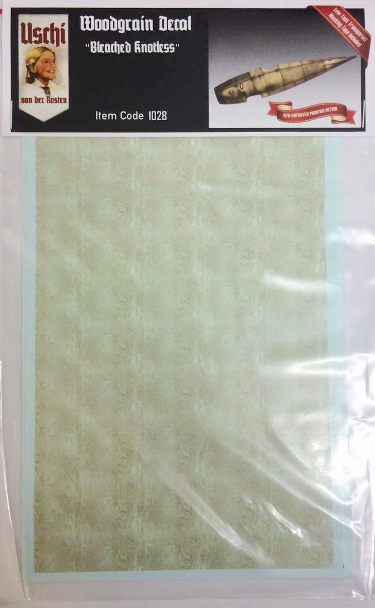 Knotless Bleached Wood Grain Decals