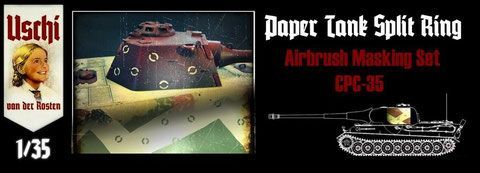 1:35 German Split Ring Camo Paper Tank Masks