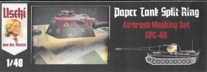 1:48 German Split Ring Camo Paper Tank Masks