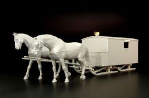 1:35 HS-3/1 Krankenschlittens Resin/PE kit of german WW2 winter ambulance