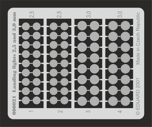 Landing lights 2,5 and 3mm