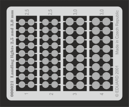Landing lights 2,5 and 3mm