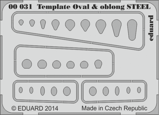 Template ovals & oblong STEEL
