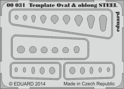 Template ovals & oblong STEEL