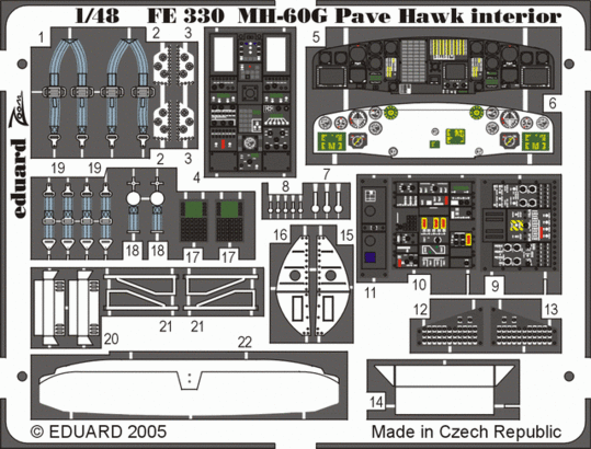 1:48 MH-60G interior