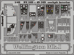 1:48 Wellington Mk.I cockpit interior