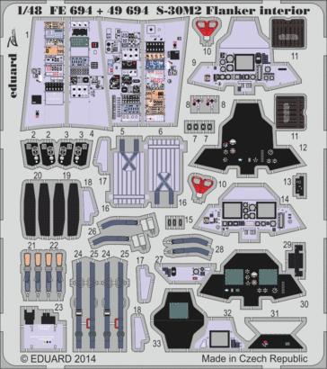 1:48 S-30M-2 Flanker interior S.A.