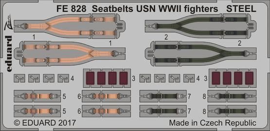 1:48 Seatbelts USN WWII fighters STEEL