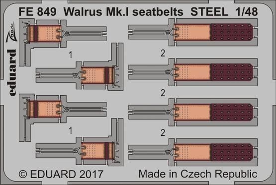 1:48 Walrus Mk.I seatbelts STEEL