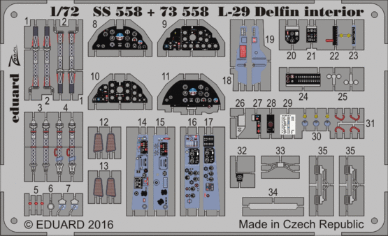 1:72 L-29 Delfin interior