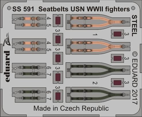 1:72 Seatbelts USN WWII fighters STEEL