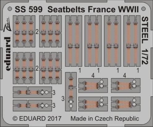 1:72 Seatbelts France WWII STEEL