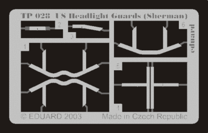 1:35 US Headlight Guards (Sherman)