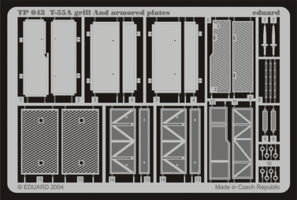 1:35 T-55A grill and armoured plates