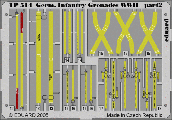 1:35 German Infantry Grenades WWII