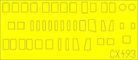 1:72 H8K2 Emily fuselage windows