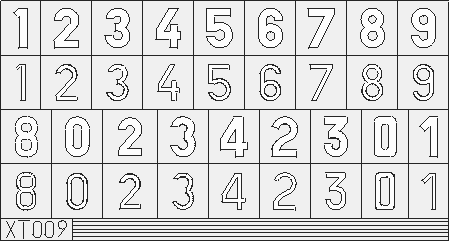 1:35 German Numbers Large