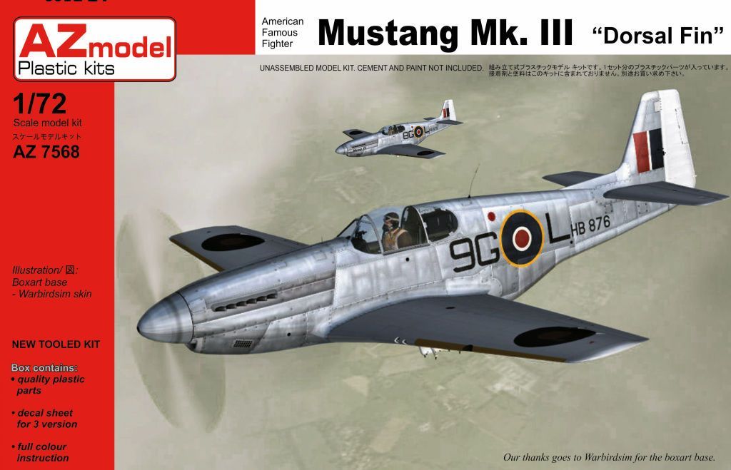 1:72 Mustang Mk.III „Dorsal fin“