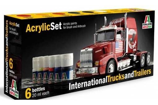 ACRYLIC SET:INTERN.TRUCKS&TRAILERS