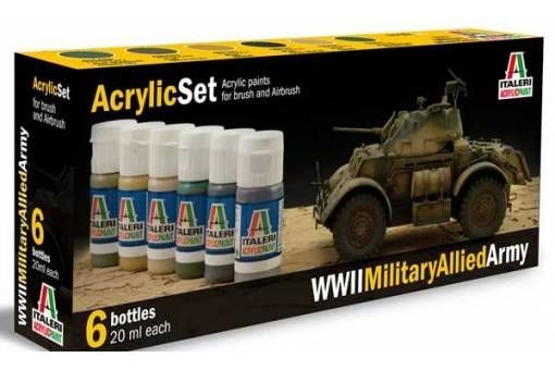ACRYLIC SET: WWII MILITARY ALLIED ARMY