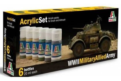 ACRYLIC SET: WWII MILITARY ALLIED ARMY