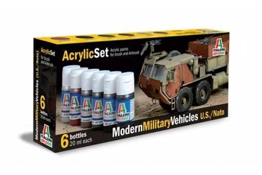 ACRYLIC SET: MODERN MILITARY VEH.(U.S./NATO)