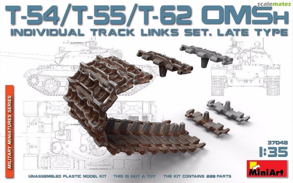 1:35 T-54/T-55/T-62 OMSh individual track links set
