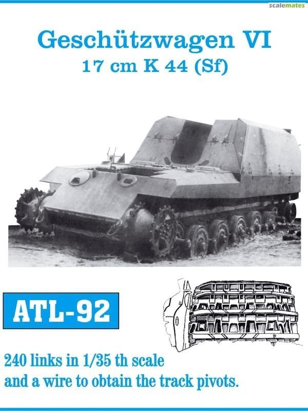 1:35 Geschützwagen VI 17cm K 44 (Sf) Tracks