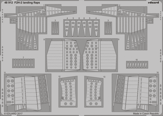 1:48 F2H-2 landing flaps