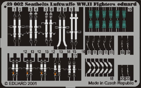 1:48 Seatbelts Luftwaffe WWII Fighters