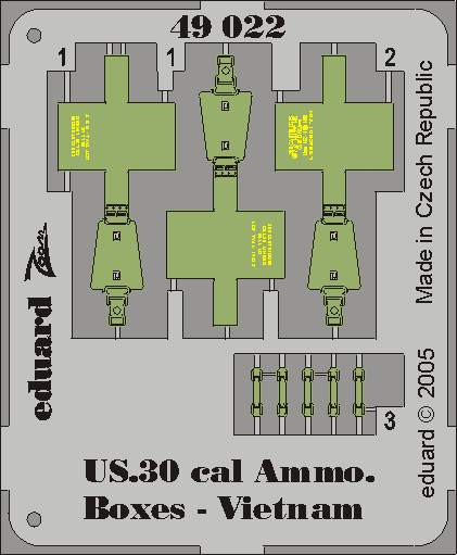 1:48 US Cal.0.30 Ammo. Boxes Vietnam