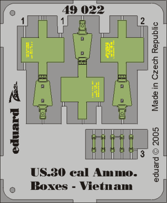 1:48 US Cal.0.30 Ammo. Boxes Vietnam