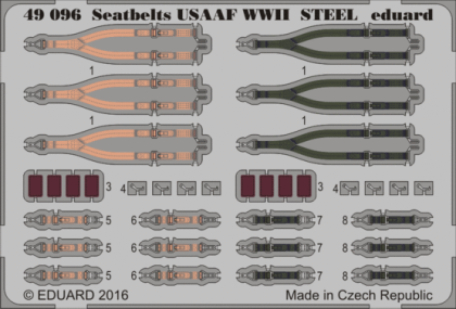 1:48 Seatbelts USAAF WWII STEEL