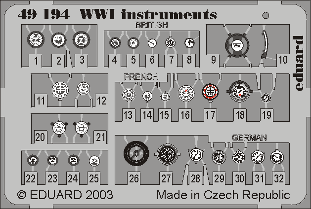 1:48 WWI Instruments