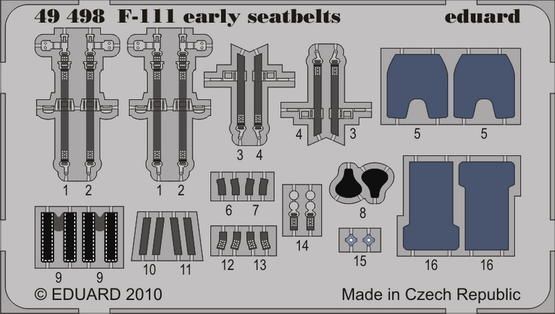 1:48 F-111 early seatbelts