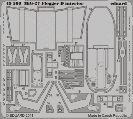 1:48 MiG-27 Flogger D interior S.A.