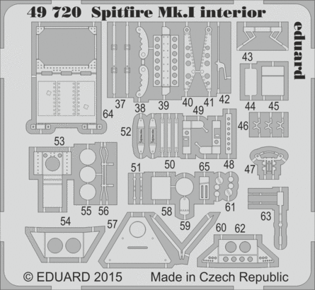 1:48 Spitfire Mk.I interior S.A.
