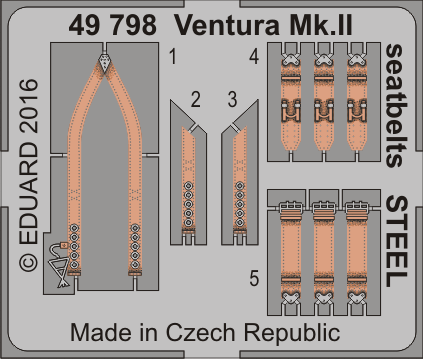1:48 Ventura Mk.II seatbelts STEEL