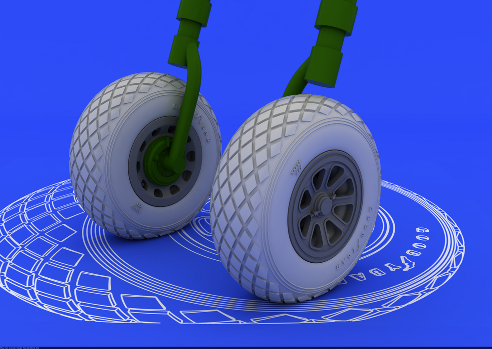 1:32 P-51 wheels