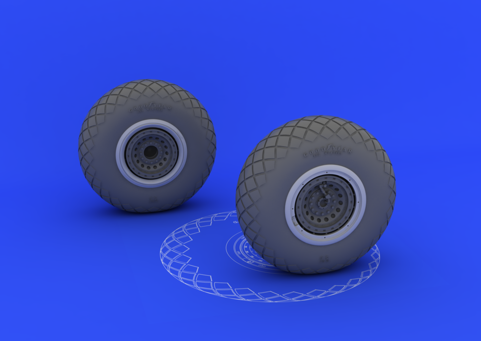 1:32 B-17 wheels