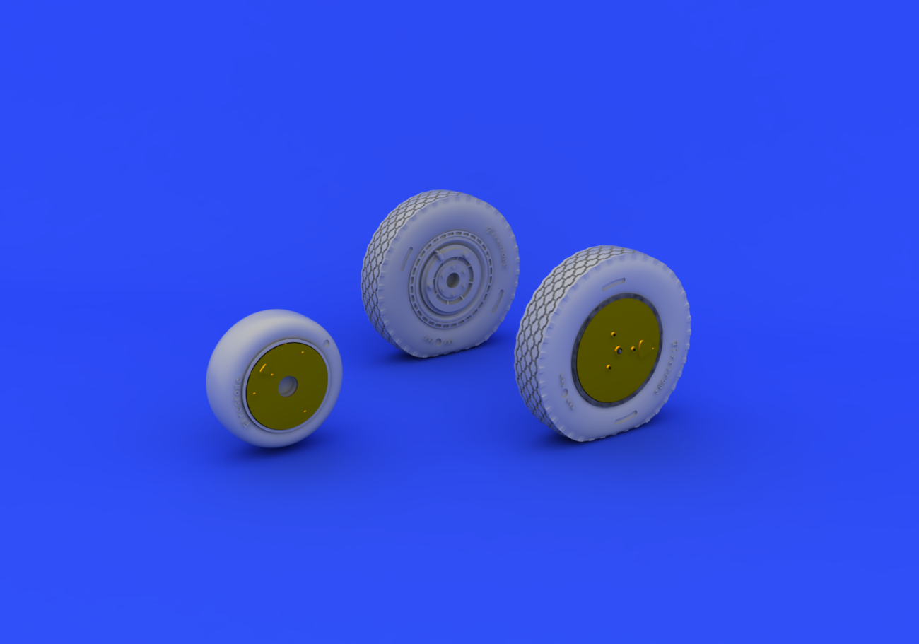 1:32 P-39 wheels late