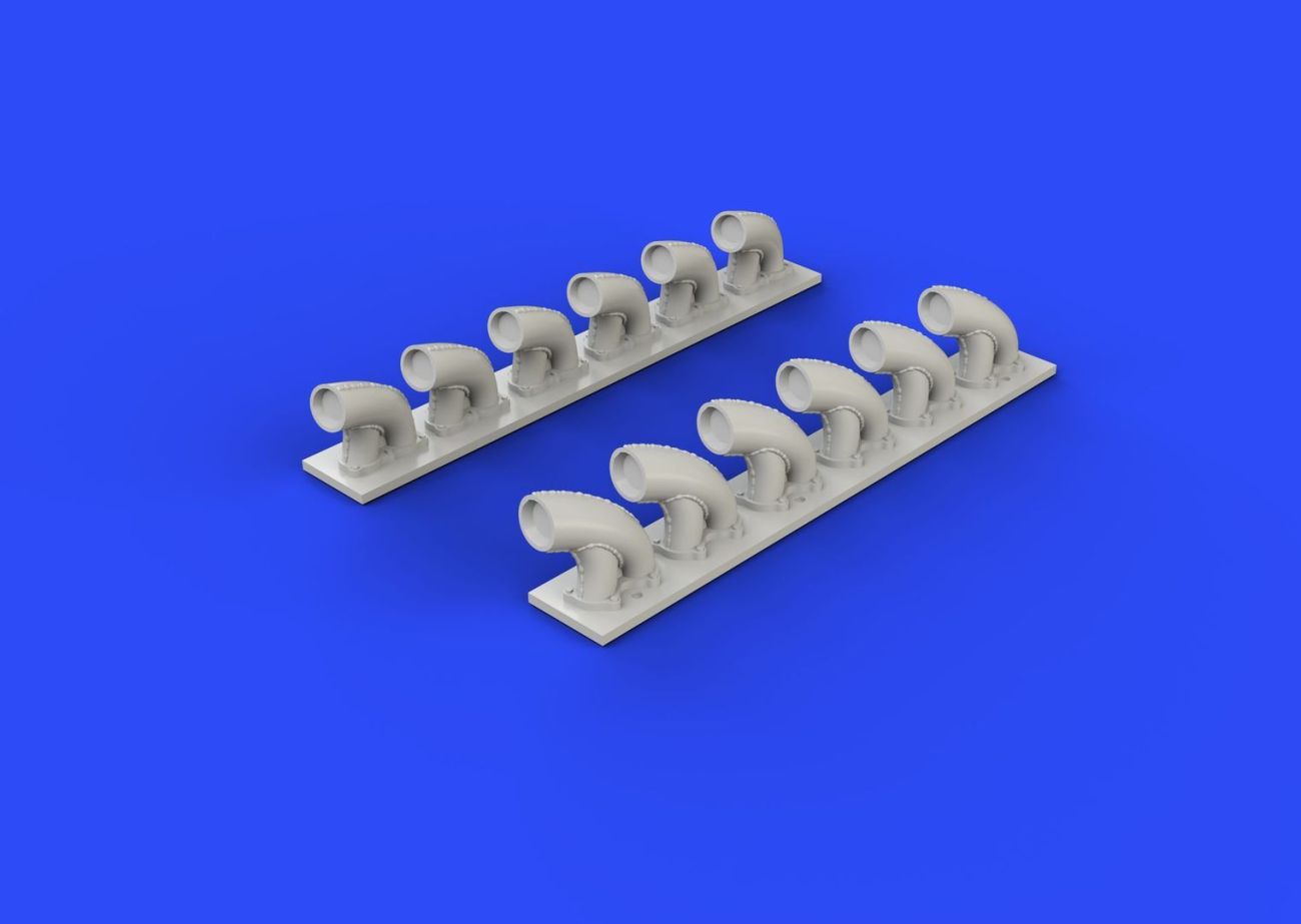 1:32 P-39Q/N exhaust stacks